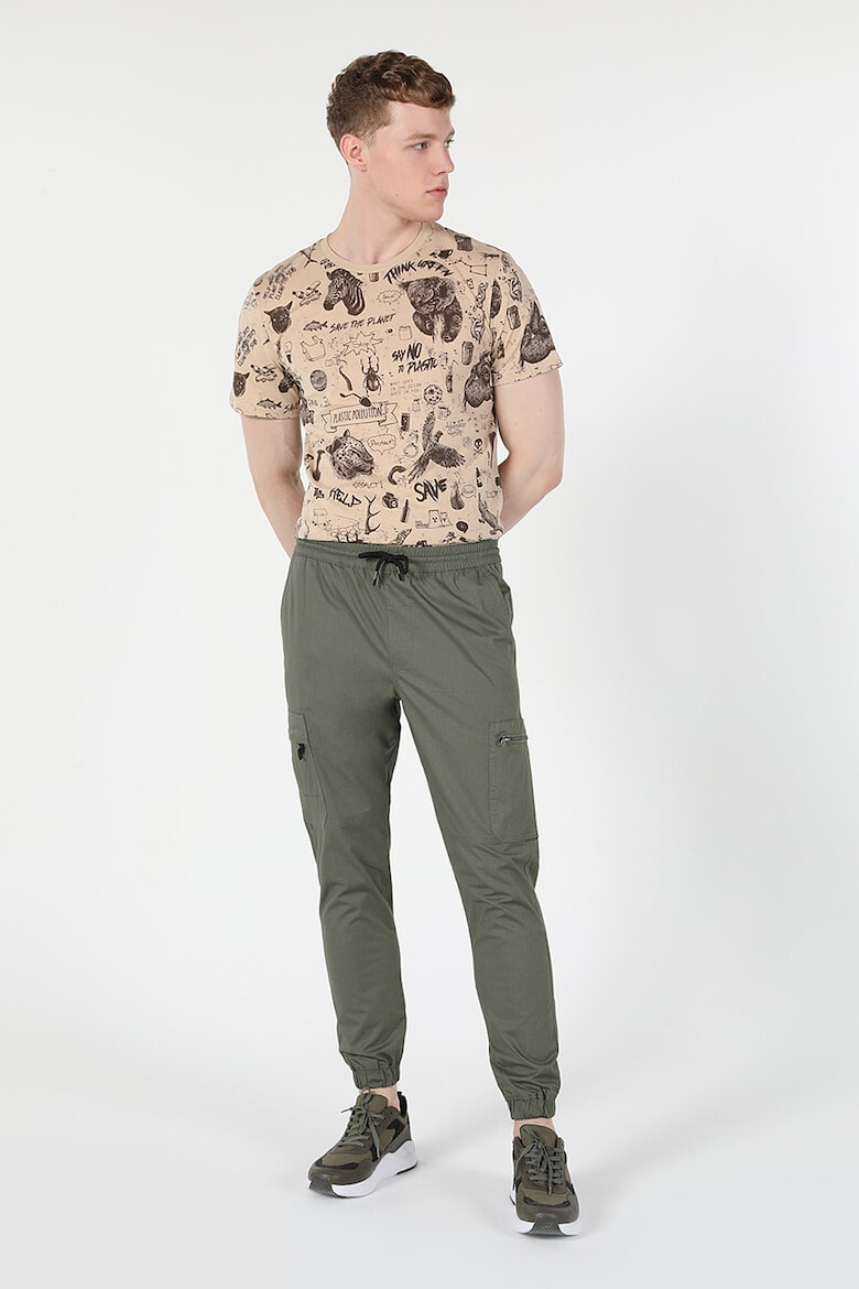 COLIN'S Pantaloni cargo slim fit cu snur - Pled.ro