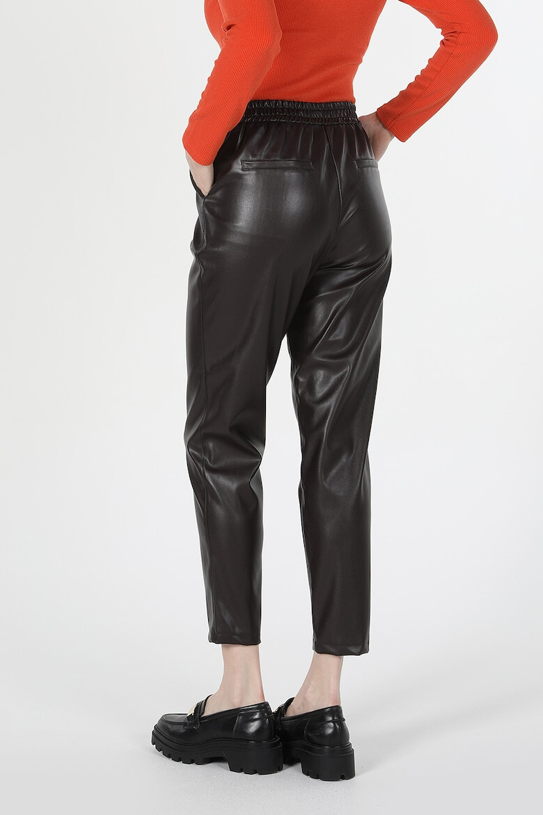 COLIN'S Pantaloni crop de piele ecologica - Pled.ro