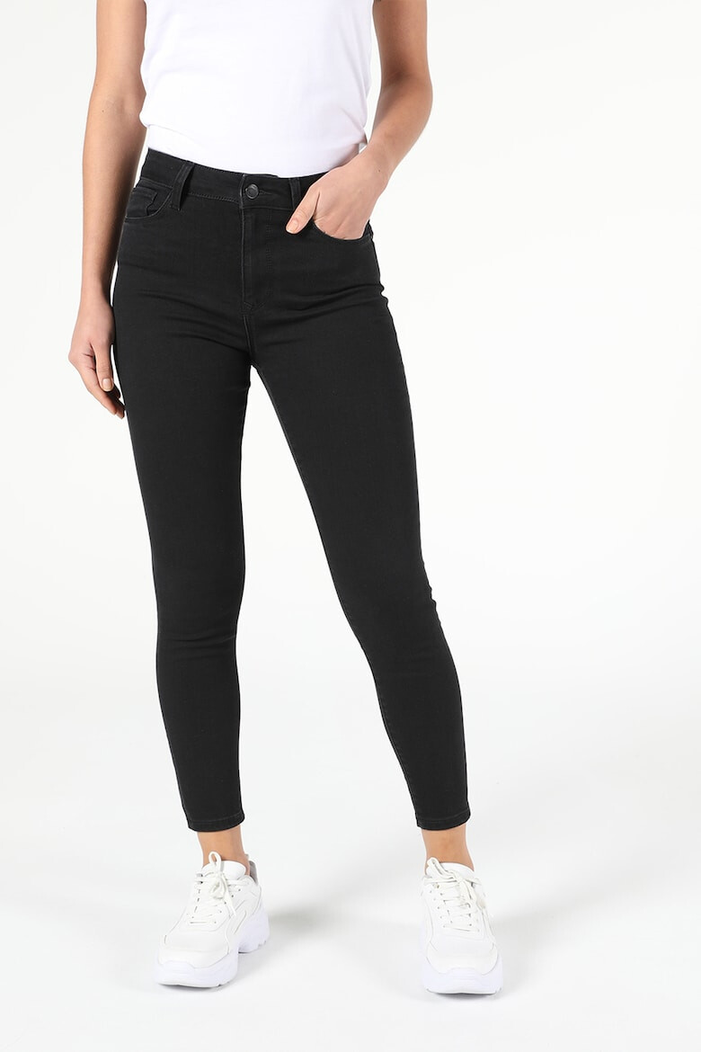 COLIN'S Pantaloni crop skinny cu talie medie - Pled.ro