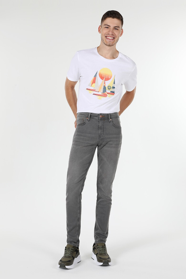 COLIN'S Blugi slim fit cu aspect decolorat - Pled.ro