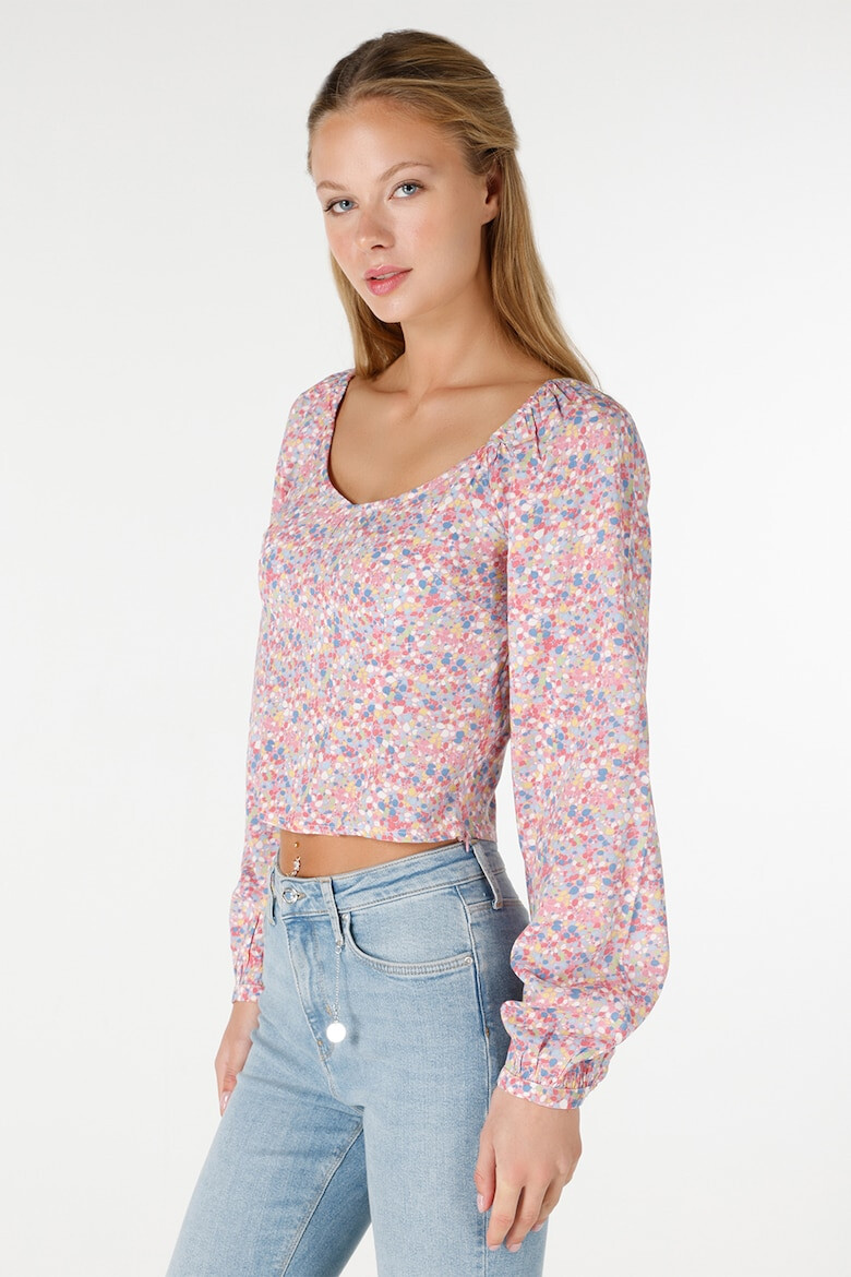 COLIN'S Bluza crop cu imprimeu floral - Pled.ro