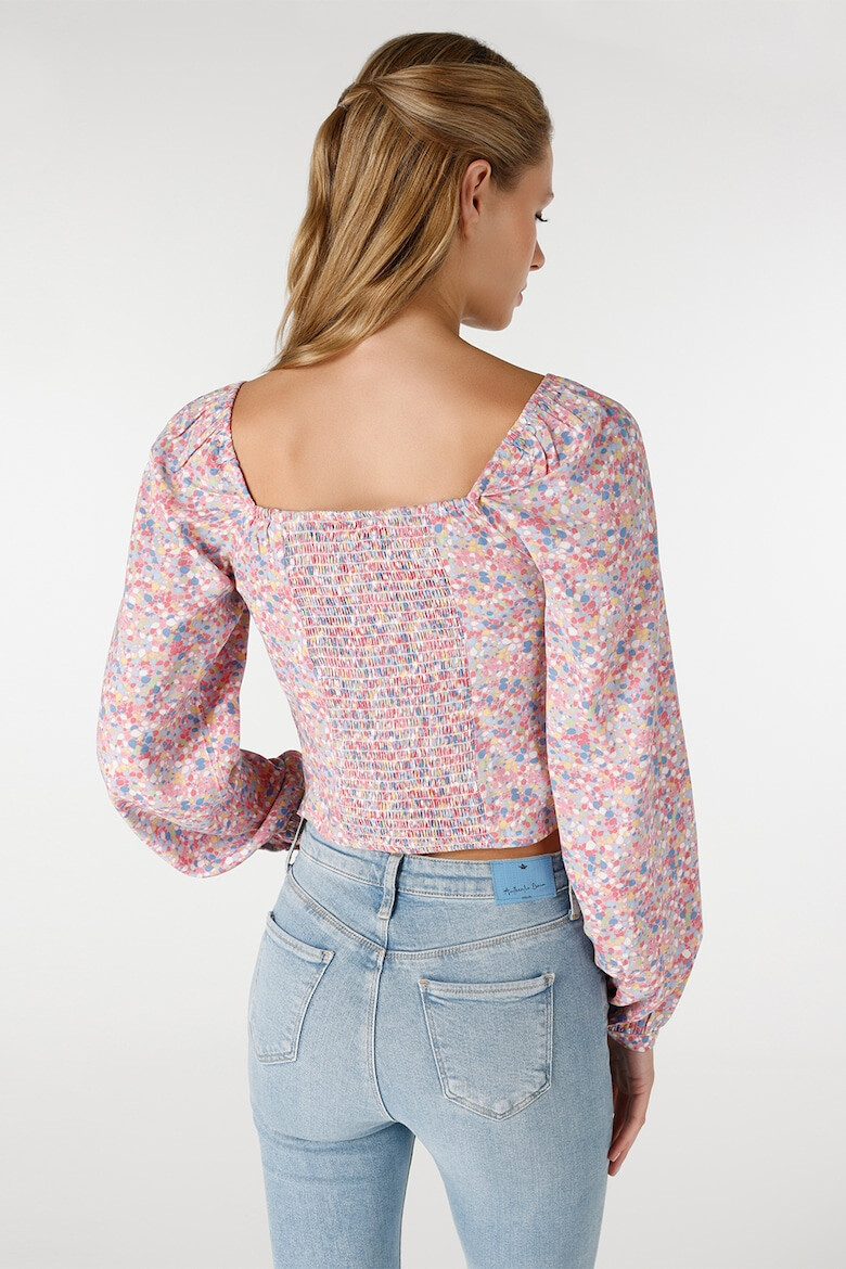 COLIN'S Bluza crop cu imprimeu floral - Pled.ro