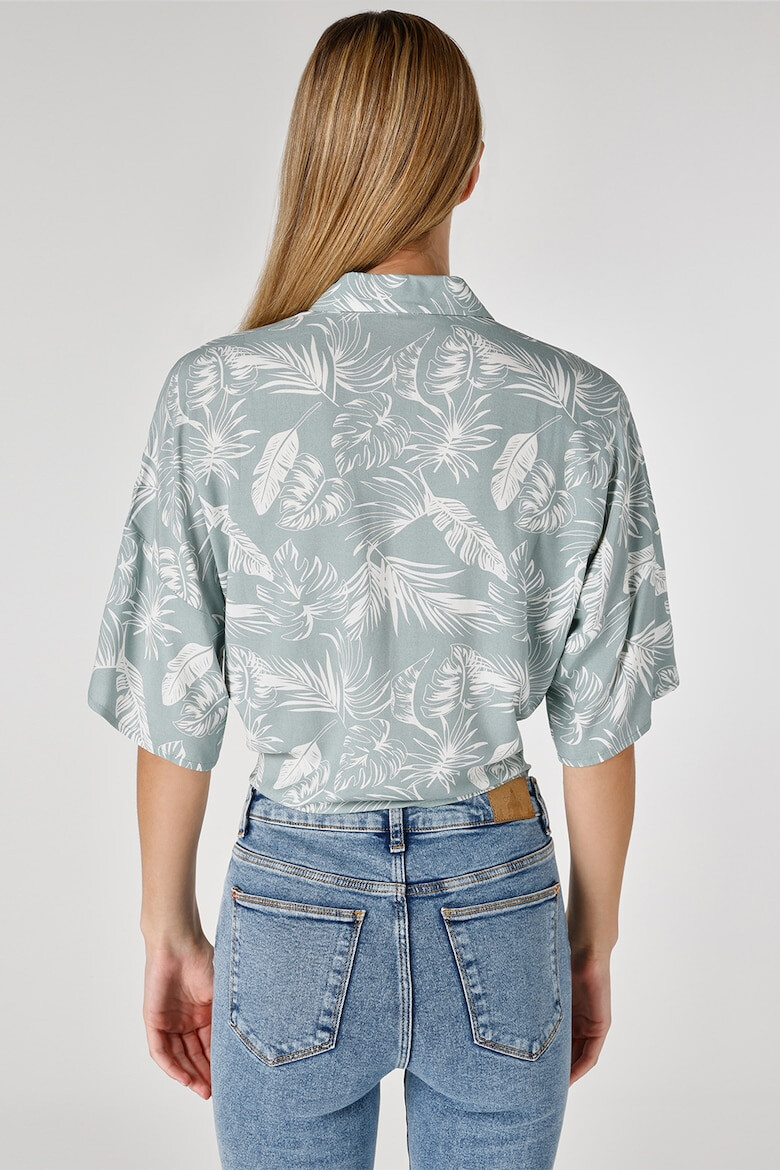 COLIN'S Camasa crop cu imprimeu tropical - Pled.ro