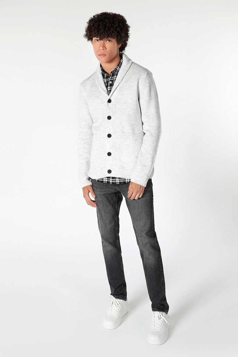 COLIN'S Cardigan slim fit cu guler-sal - Pled.ro