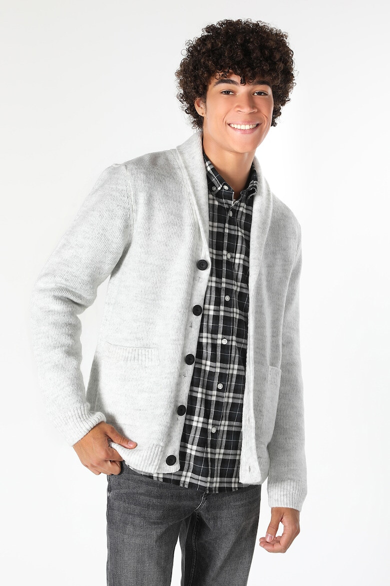 COLIN'S Cardigan slim fit cu guler-sal - Pled.ro