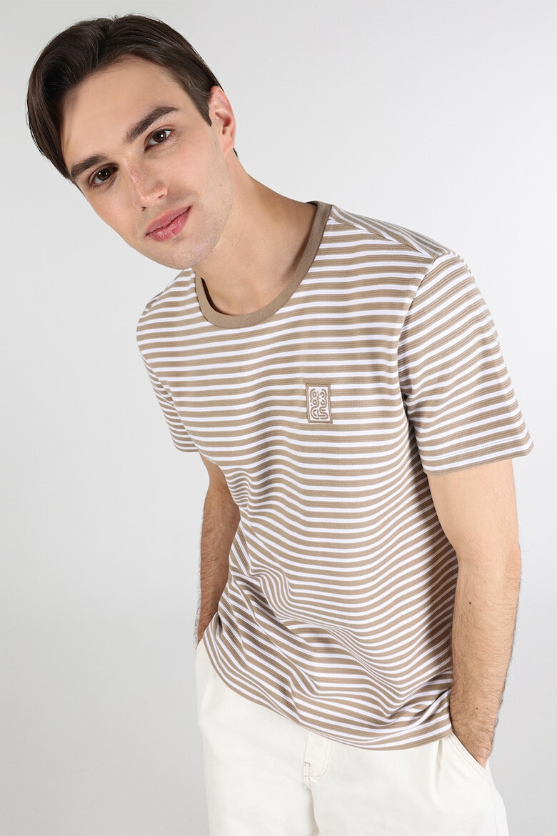 COLIN'S Tricou de bumbac cu dungi - Pled.ro