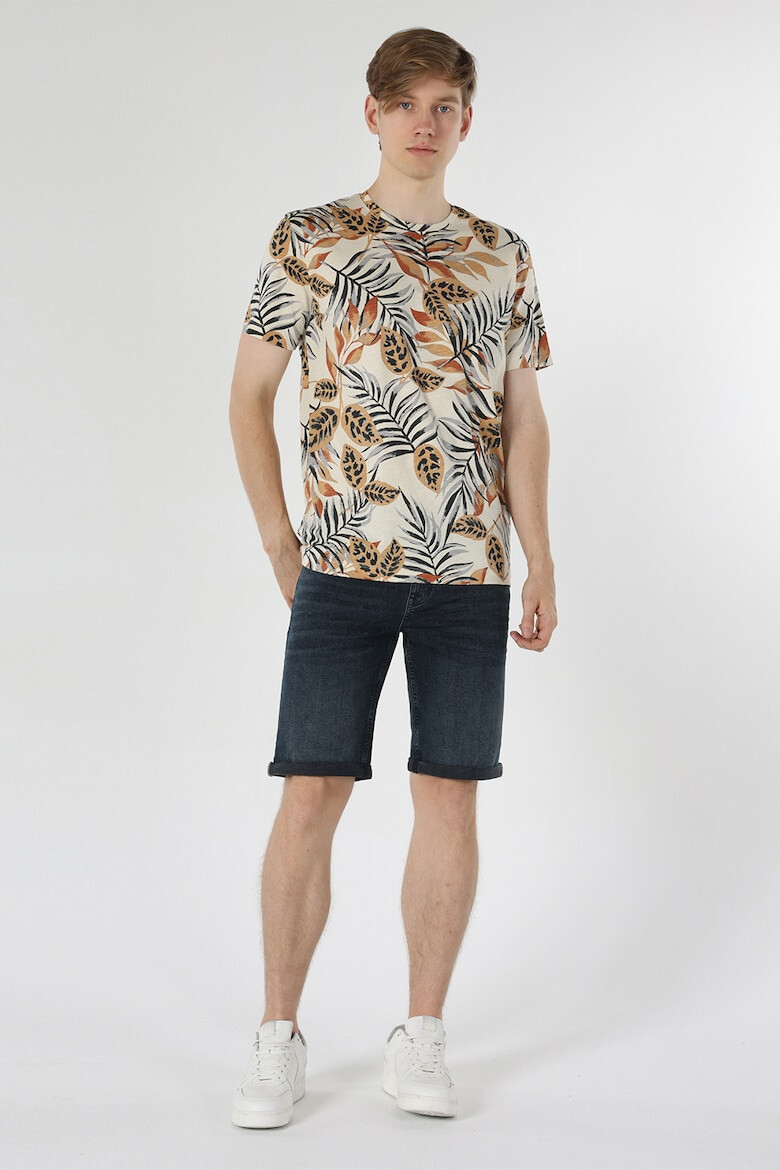 COLIN'S Tricou de bumbac cu imprimeu tropical - Pled.ro