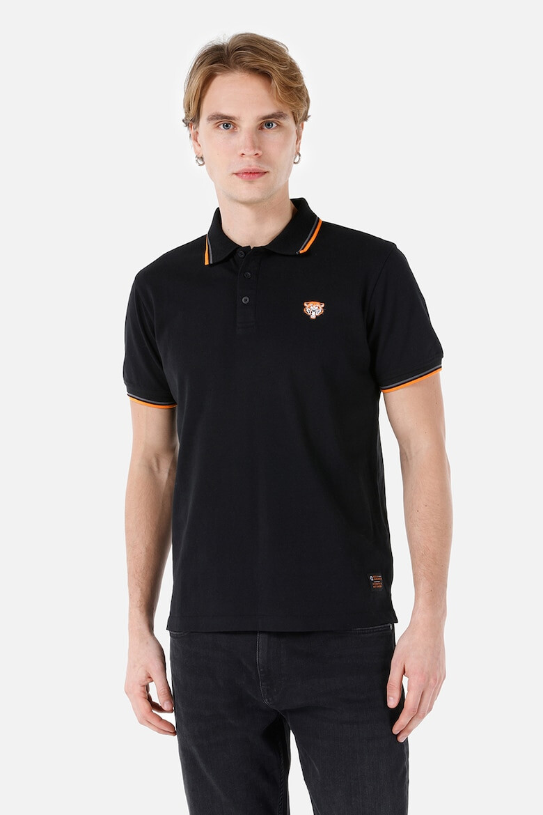 COLIN'S Tricou polo cu detaliu discret brodat - Pled.ro