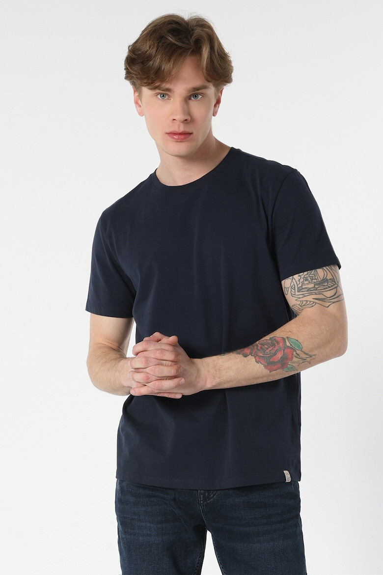 COLIN'S -Tricou regular fit cu decolteu la baza gatului - Pled.ro