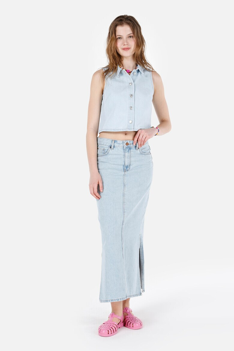 COLIN'S Vesta crop din denim - Pled.ro