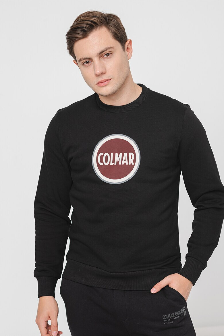 Colmar Bluza de trening din bumbac cu decolteu la baza gatului si logo - Pled.ro