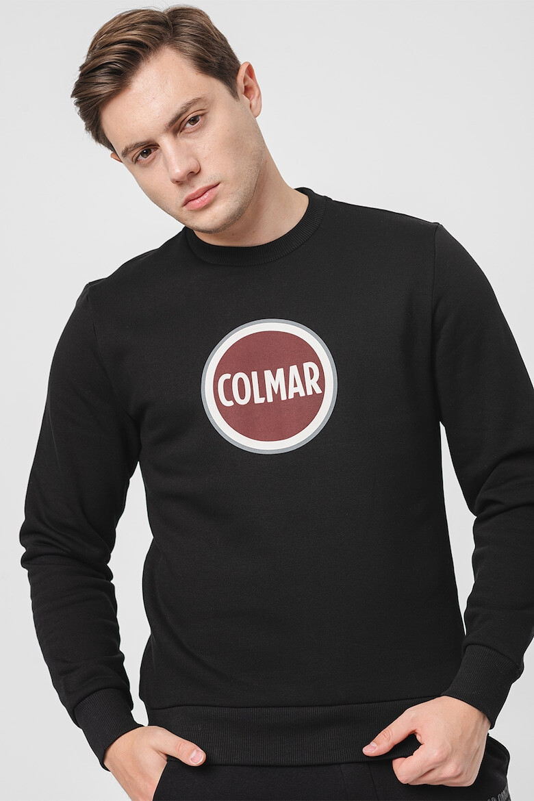 Colmar Bluza de trening din bumbac cu decolteu la baza gatului si logo - Pled.ro