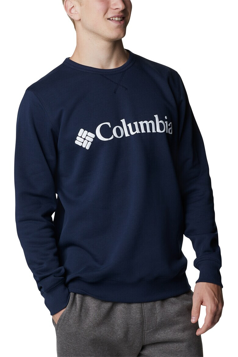 Columbia Bluza cu decolteu la baza gatului si banda logo pentru drumetii - Pled.ro