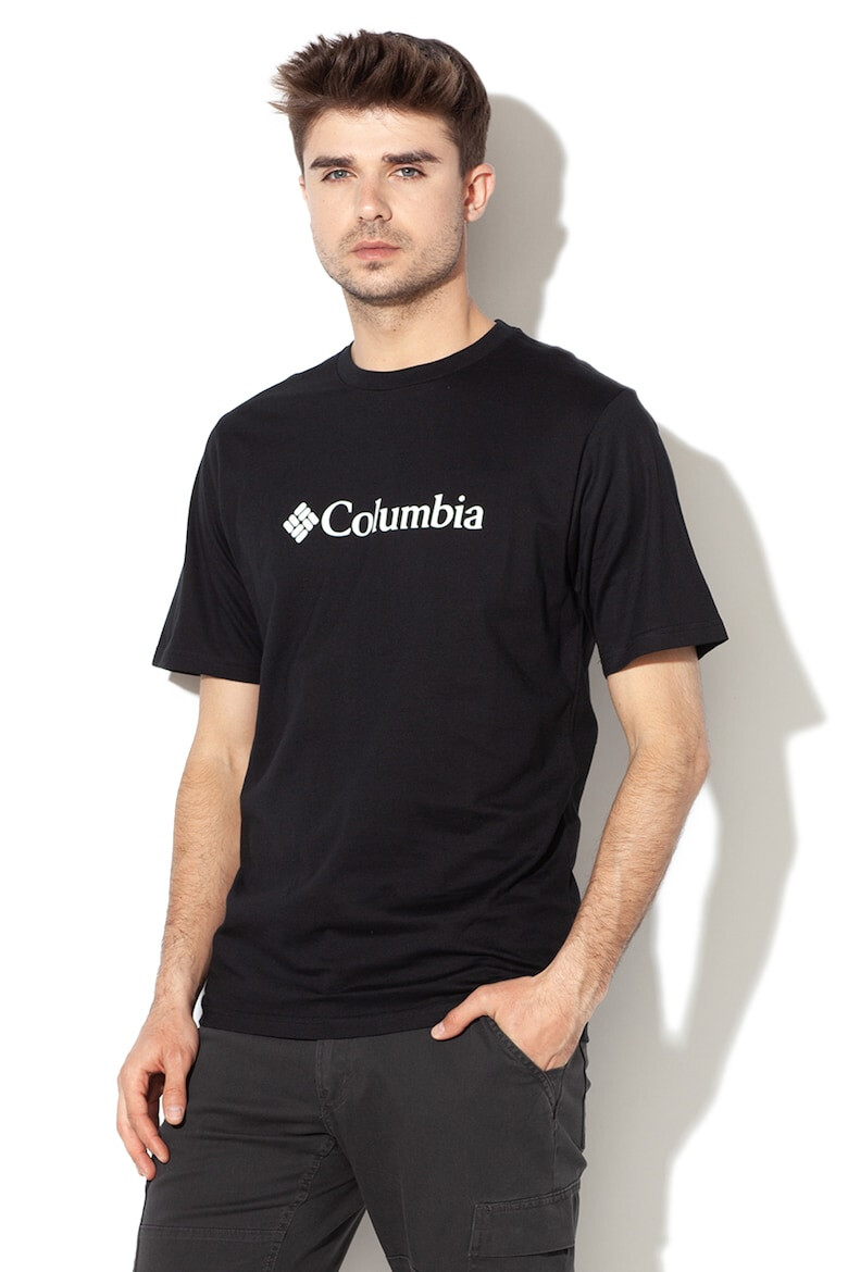 Columbia Tricou cu decolteu la baza gatului si imprimeu logo CSC Basic Negru - Pled.ro