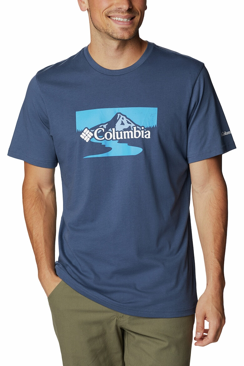 Columbia Tricou de bumbac organic cu imprimeu grafic si logo Path Lake - Pled.ro