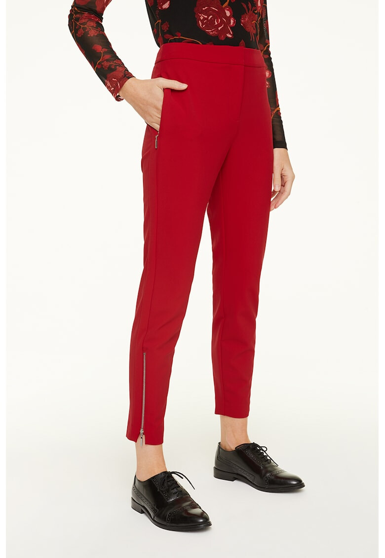 comma Pantaloni chino crop cu buzunare oblice - Pled.ro