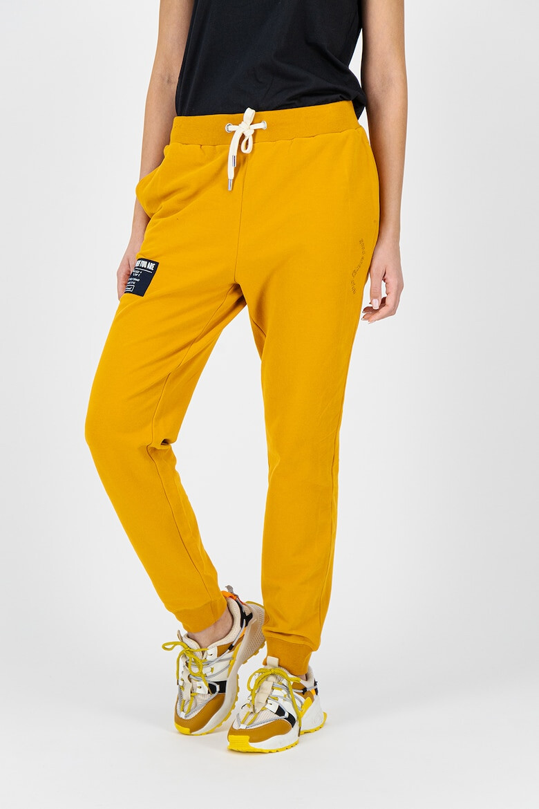 comma Pantaloni sport regular fit cu aplicatie text - Pled.ro