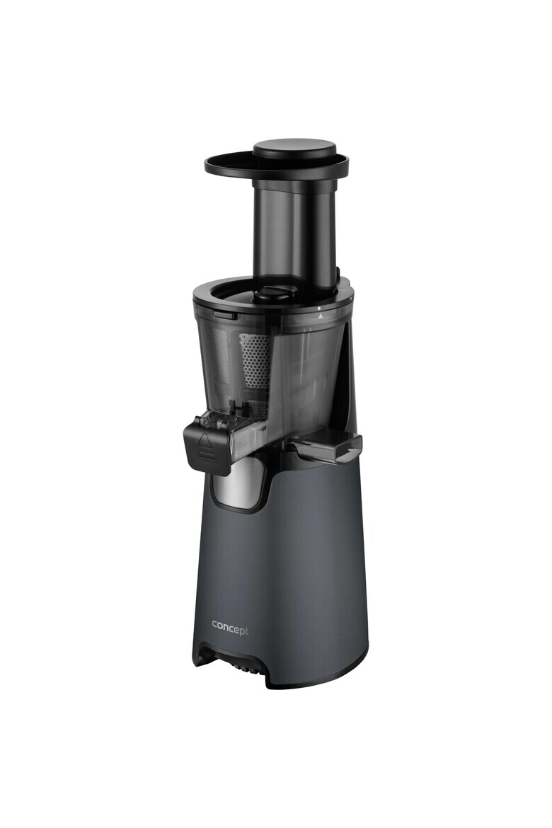 Concept Slow Juicer 3 filtre Filtru pentru Sorbet 70rev/min 150 W container suc 1l container pulpa 1.3l Negru - Pled.ro