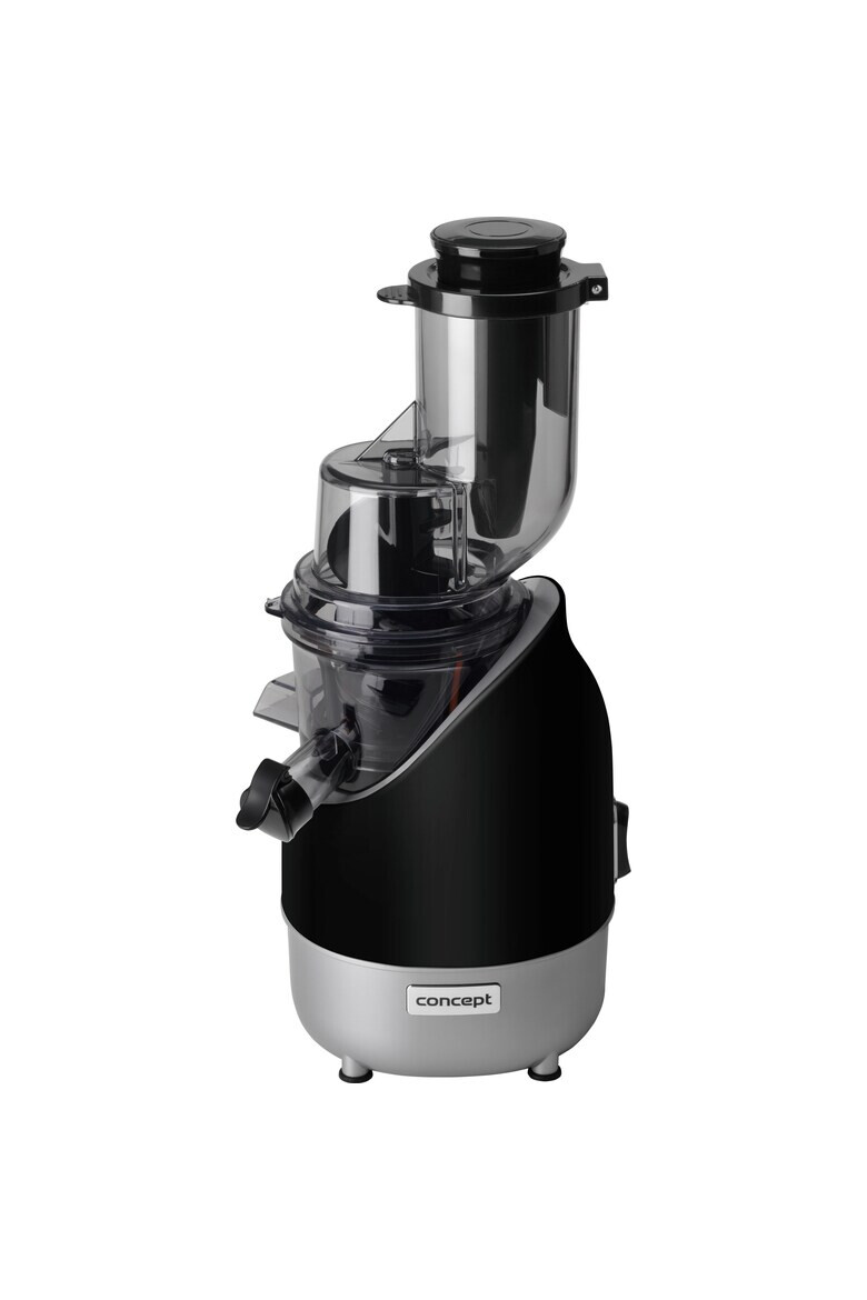 Concept Slow Juicer diametru tub 70 mm Container suc 600ml container pulpa 600 ml 200 W 70rev/min Negru - Pled.ro