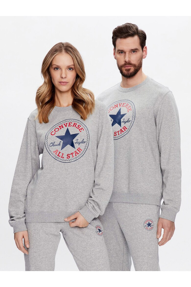 Converse Bluza unisex Bumbac/Poliester Gri - Pled.ro