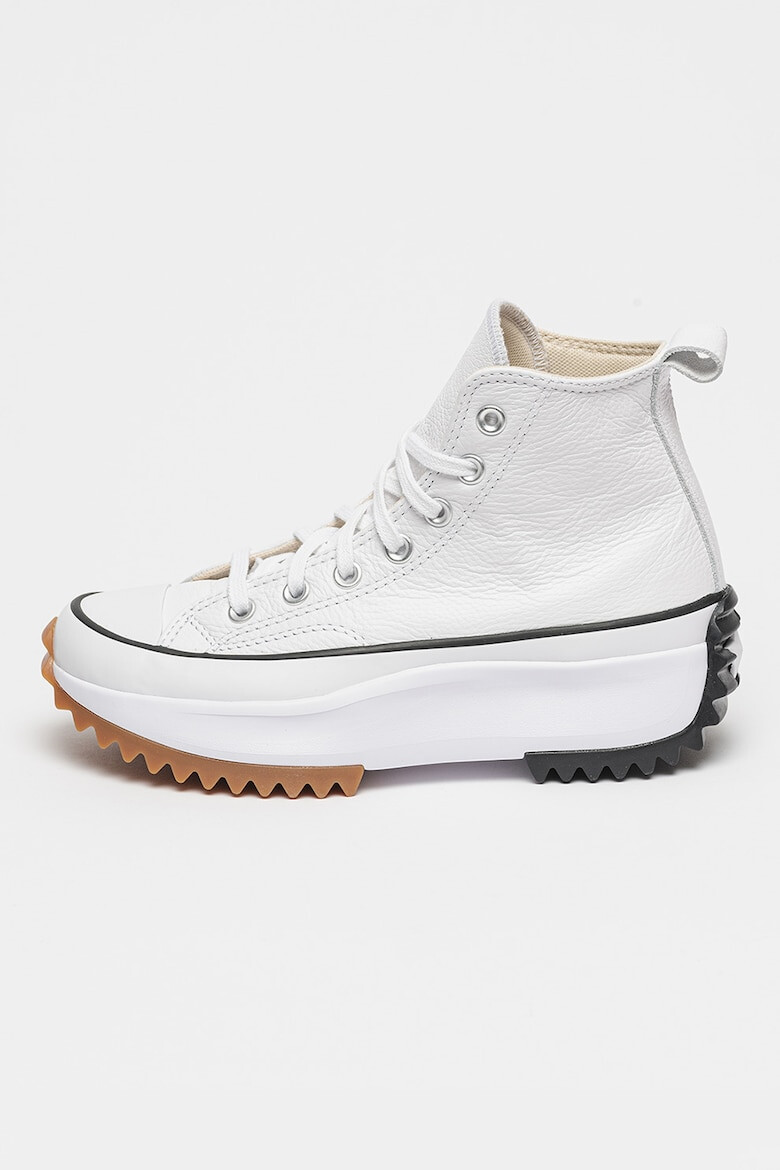 Converse Tenisi flatform de piele cu logo - Pled.ro