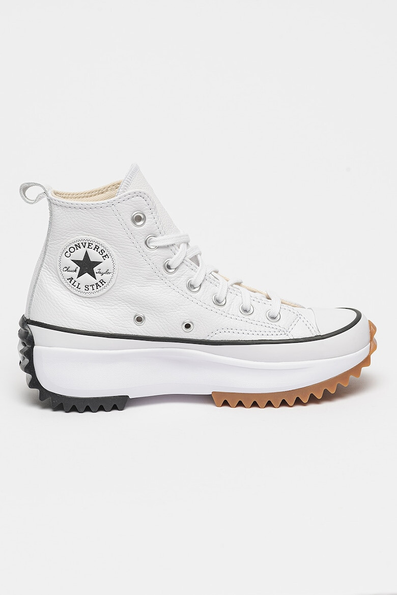 Converse Tenisi flatform de piele cu logo - Pled.ro