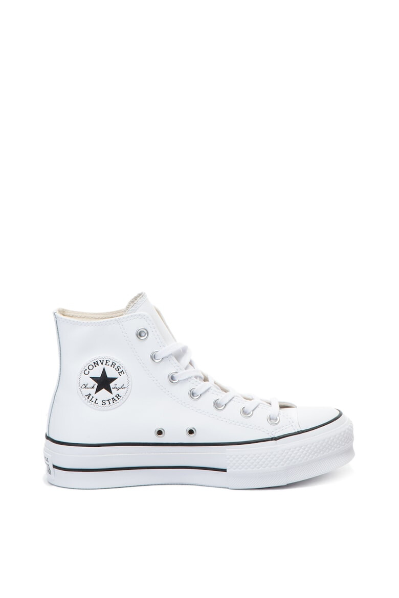 Converse Tenisi flatform inalti unisex de piele Chuck Taylor All Star - Pled.ro