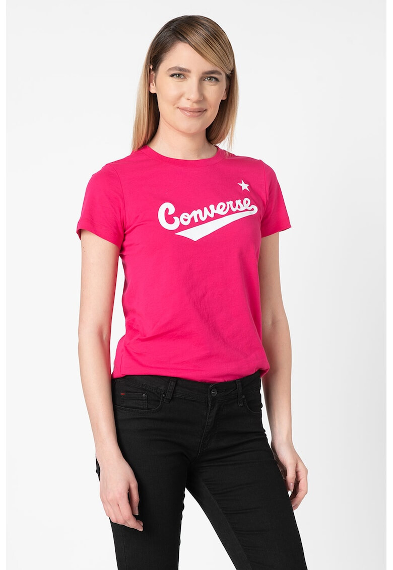 Converse Tricou classic fit cu logo Nova Center - Pled.ro