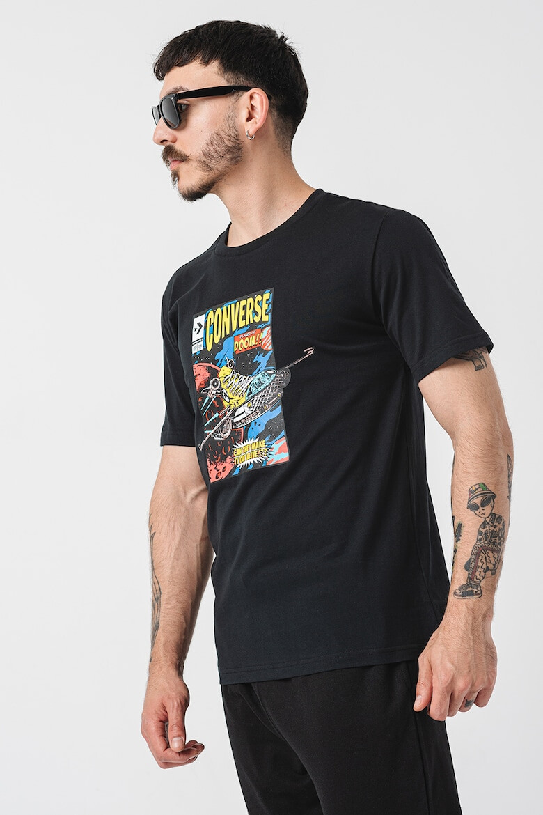 Converse Tricou cu decolteu la baza gatului Comic Cover - Pled.ro