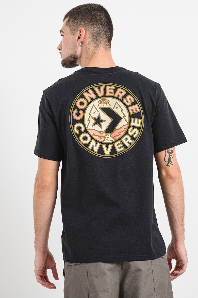 Converse Tricou cu decolteu la baza gatului si logo Ufo - Pled.ro