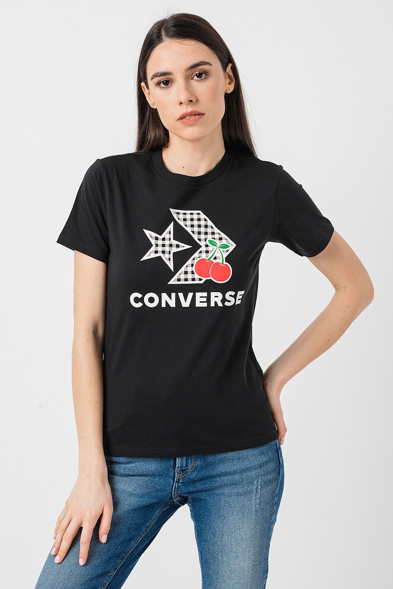 Converse Tricou cu imprimeu logo Cherry Star Chevron - Pled.ro