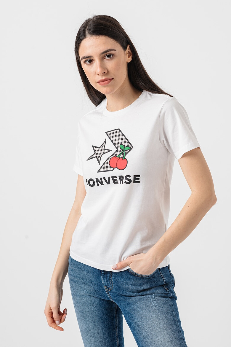 Converse Tricou cu imprimeu logo Cherry Star Chevron - Pled.ro