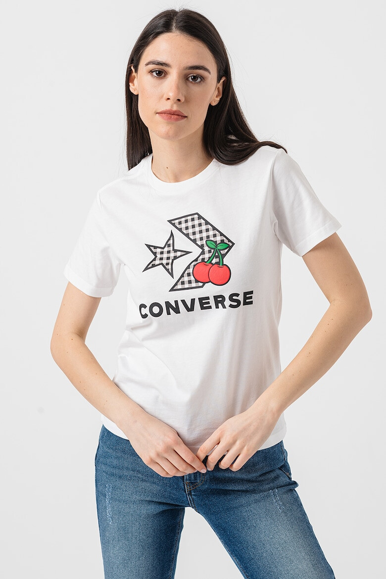 Converse Tricou cu imprimeu logo Cherry Star Chevron - Pled.ro