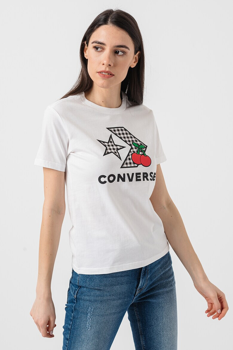 Converse Tricou cu imprimeu logo Cherry Star Chevron - Pled.ro