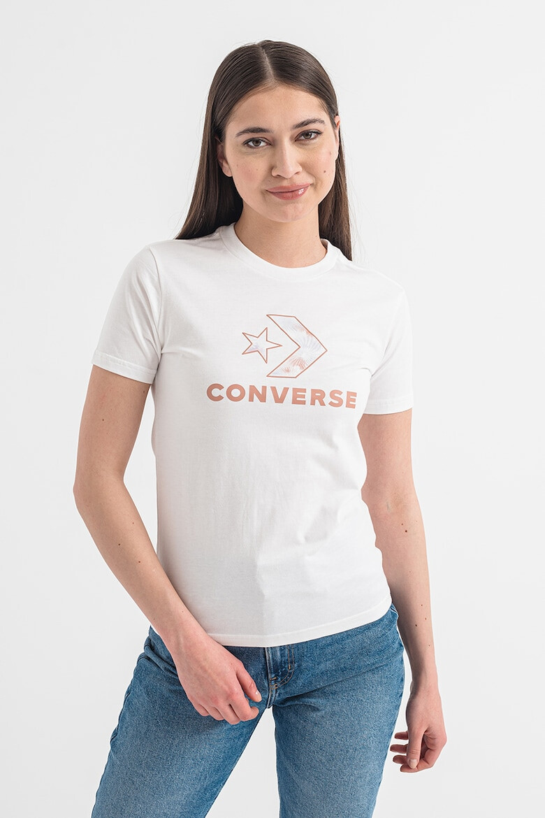 Converse Tricou cu imprimeu logo Seasonal Star Chevron - Pled.ro