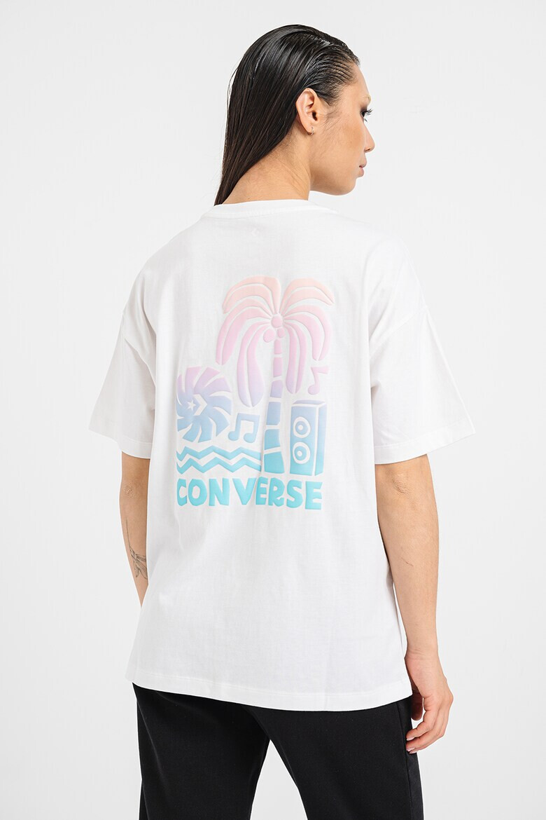 Converse Tricou cu imprimeu pe partea din spate Festival Statement - Pled.ro