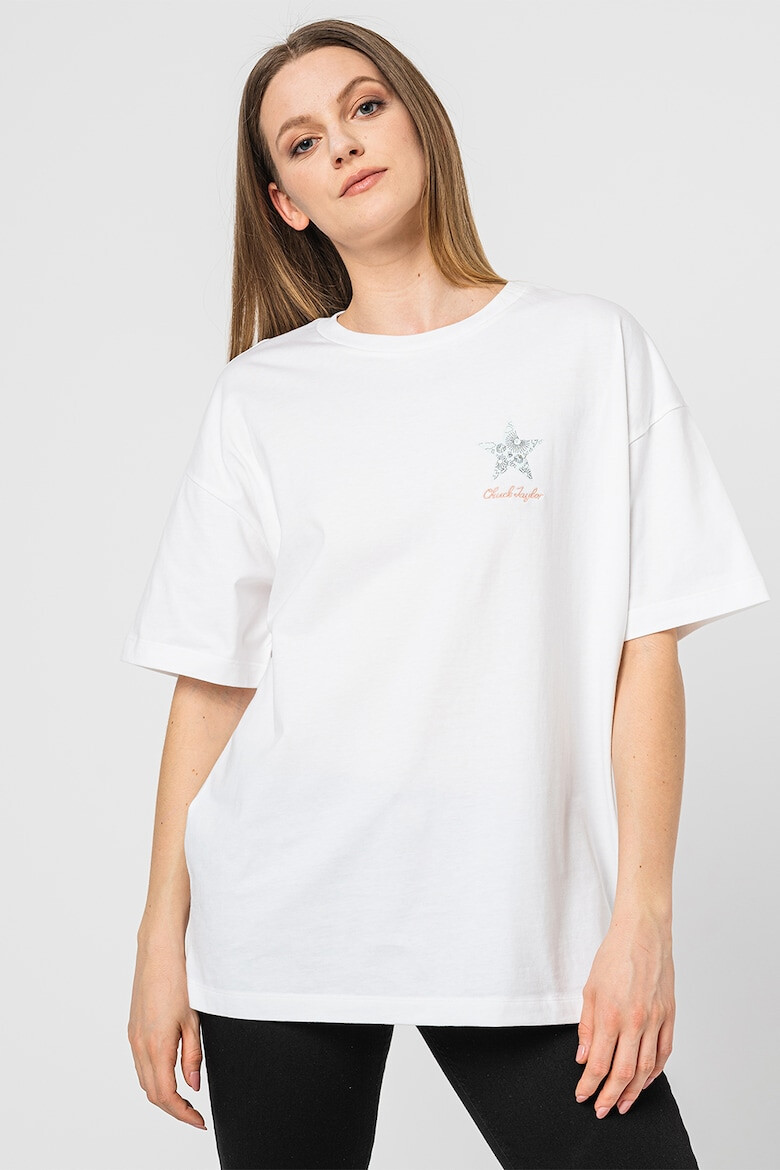 Converse Tricou de bumbac cu broderie logo - Pled.ro