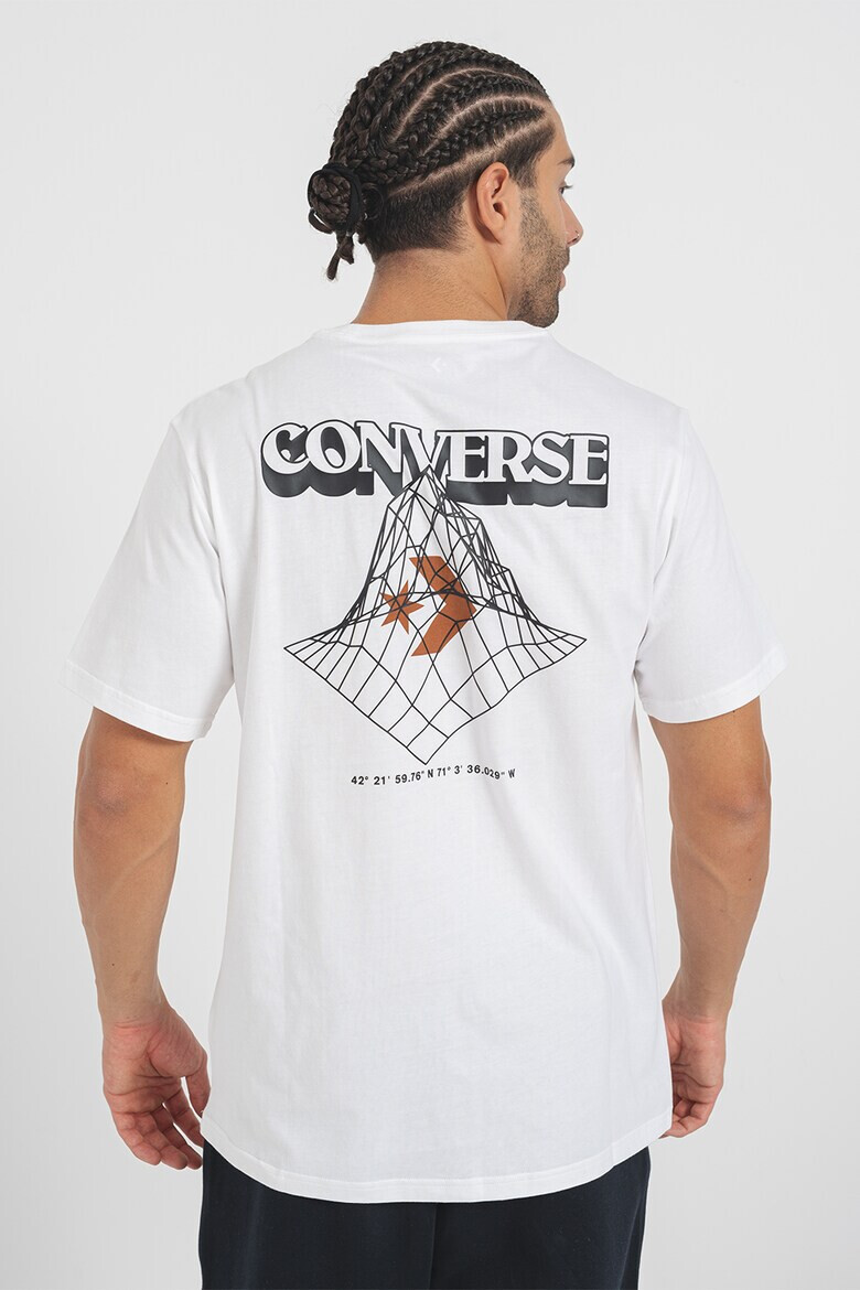 Converse Tricou din bumbac cu imprimeu logo si grafic - Pled.ro