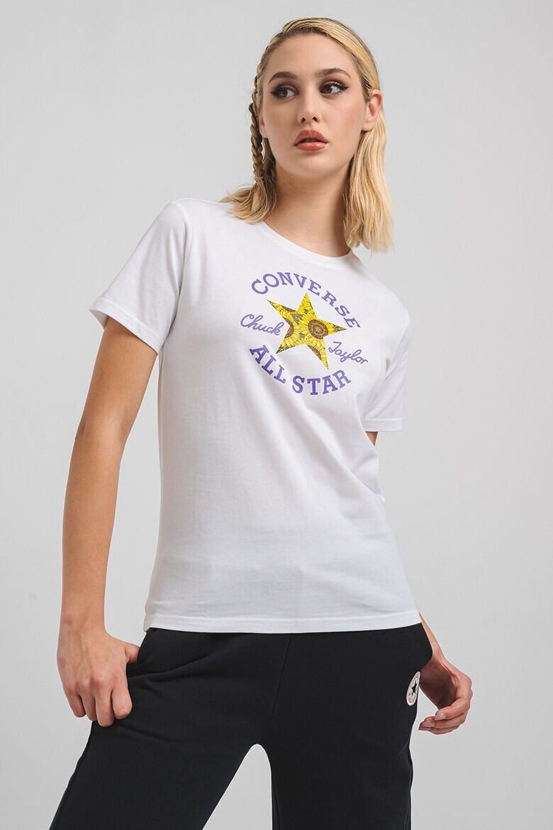 Converse Tricou slim fit cu imprimeu logo Chuck Taylor - Pled.ro