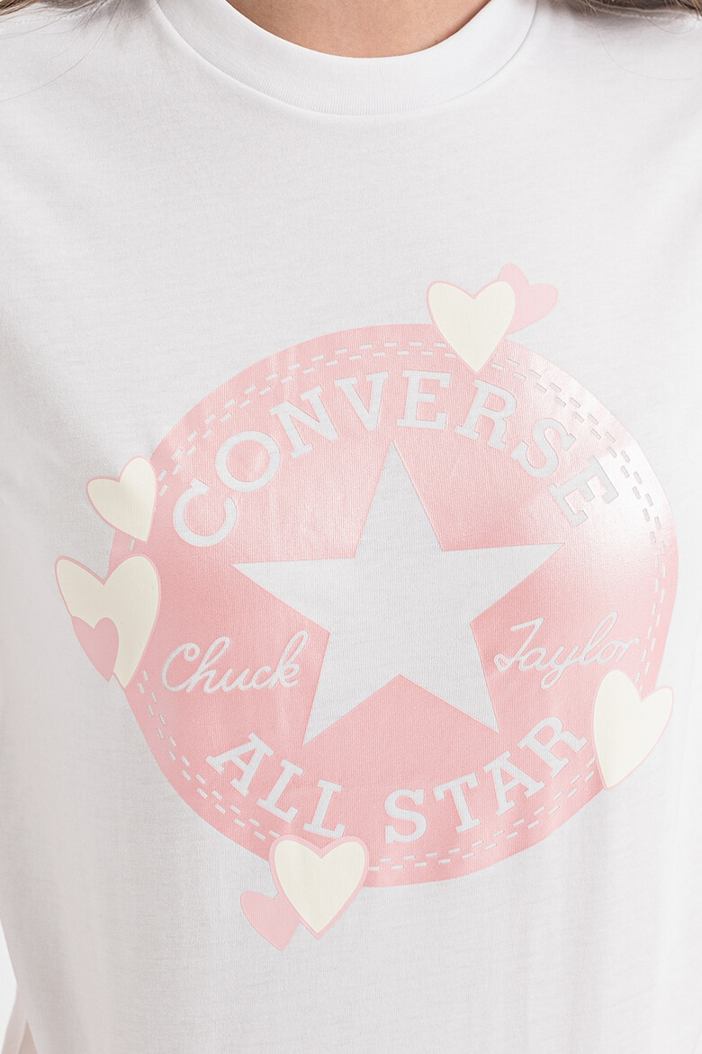 Converse Tricou slim fit cu imprimeu logo Radiating Love - Pled.ro