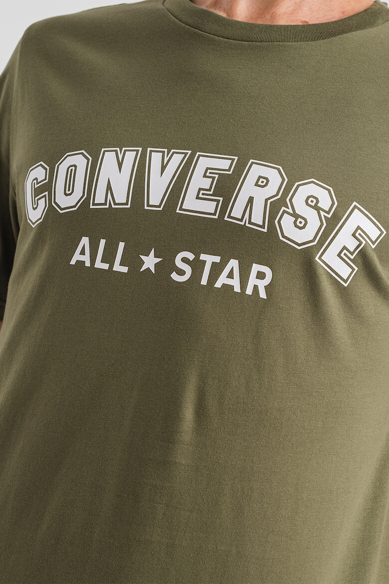 Converse Tricou unisex de bumbac cu decolteu la baza gatului All Star - Pled.ro