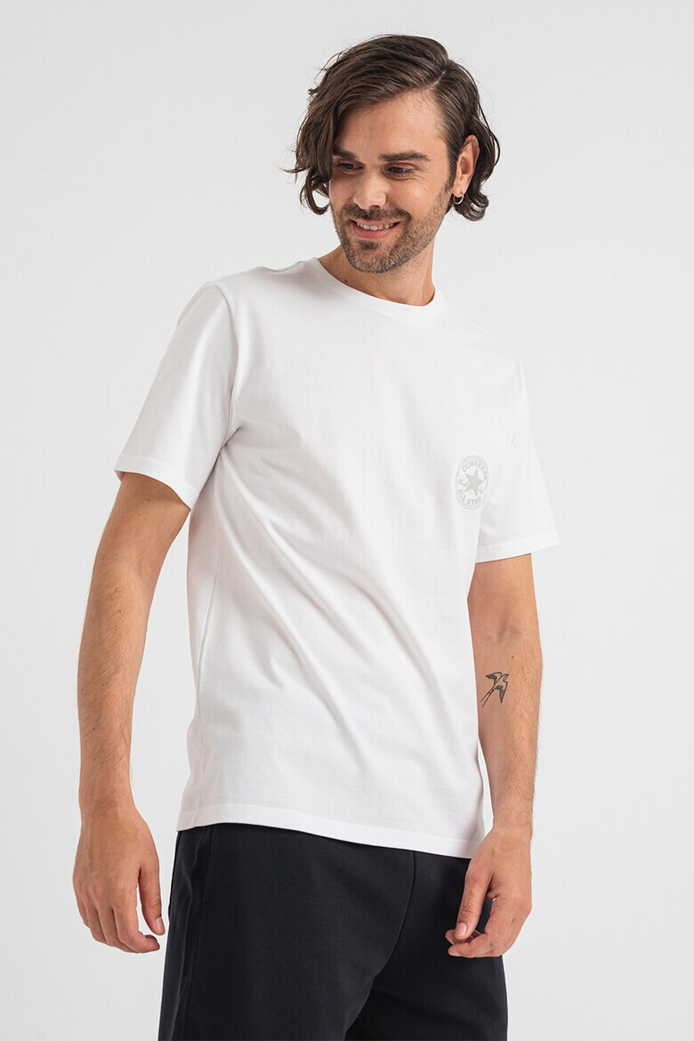 Converse Tricou unisex de bumbac cu imprimeu logo - Pled.ro