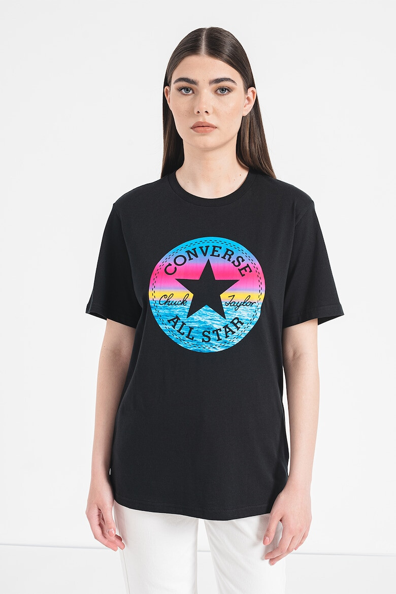 Converse Tricou unisex de bumbac cu imprimeu logo si grafic - Pled.ro