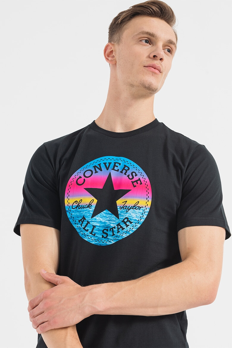 Converse Tricou unisex de bumbac cu imprimeu logo si grafic - Pled.ro