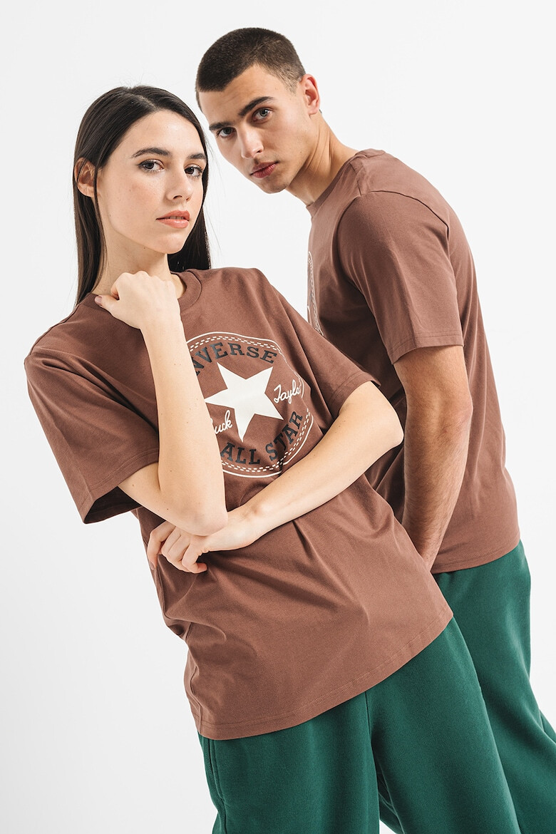 Converse Tricou unisex de bumbac cu logo - Pled.ro