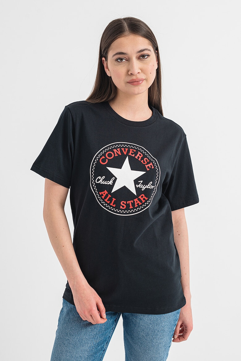 Converse Tricou unisex de bumbac cu logo - Pled.ro