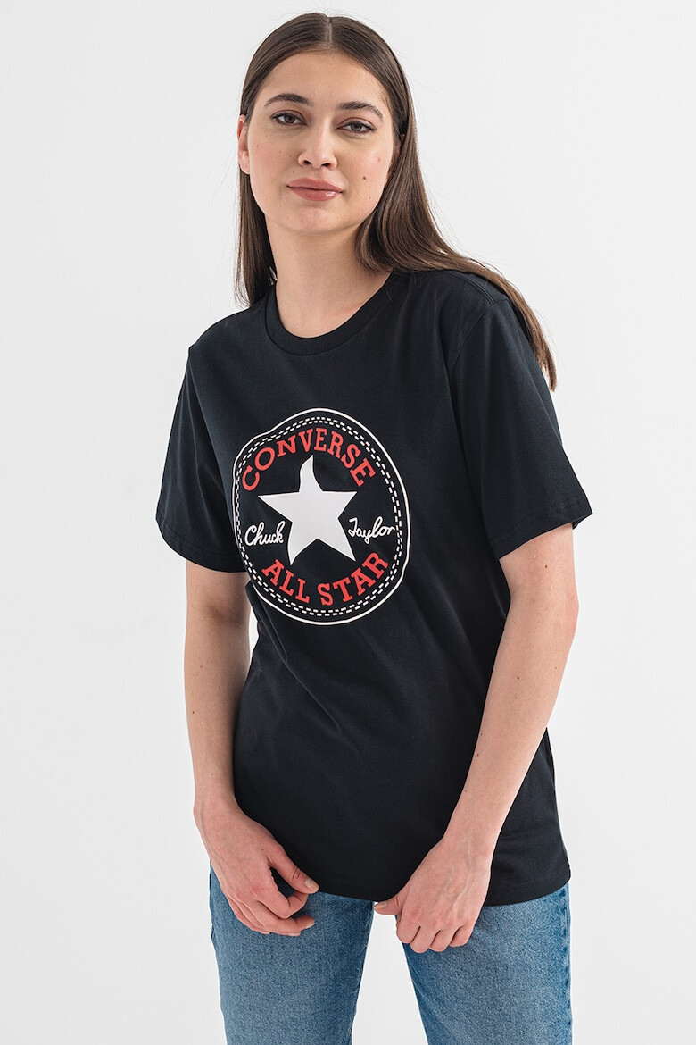 Converse Tricou unisex de bumbac cu logo - Pled.ro