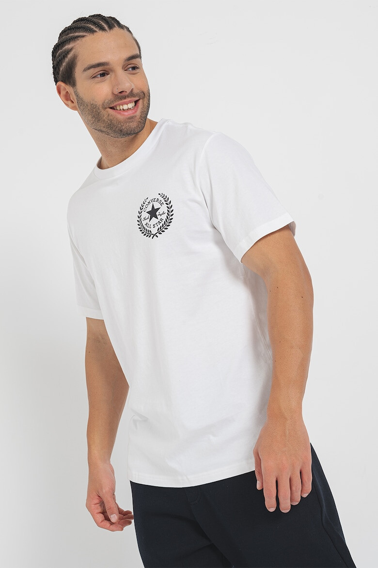 Converse Tricou unisex din bumbac cu imprimeu logo - Pled.ro