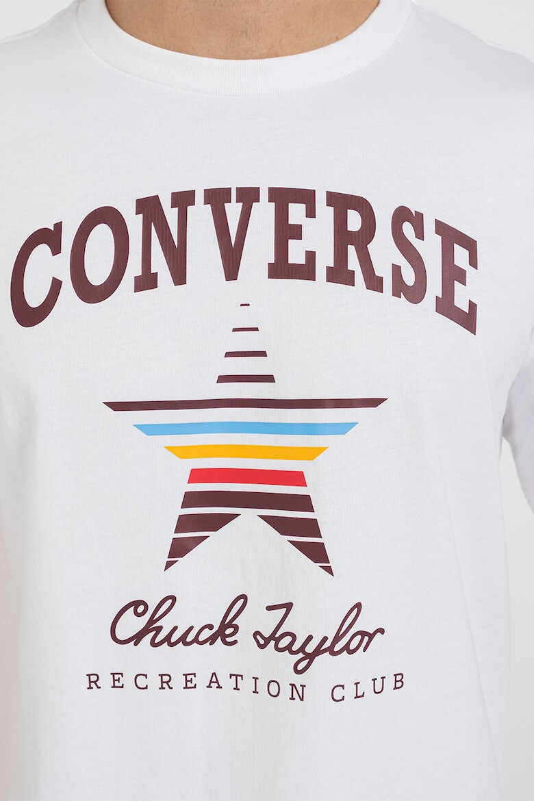 Converse Tricou unisex din bumbac cu imprimeu logo Retro - Pled.ro