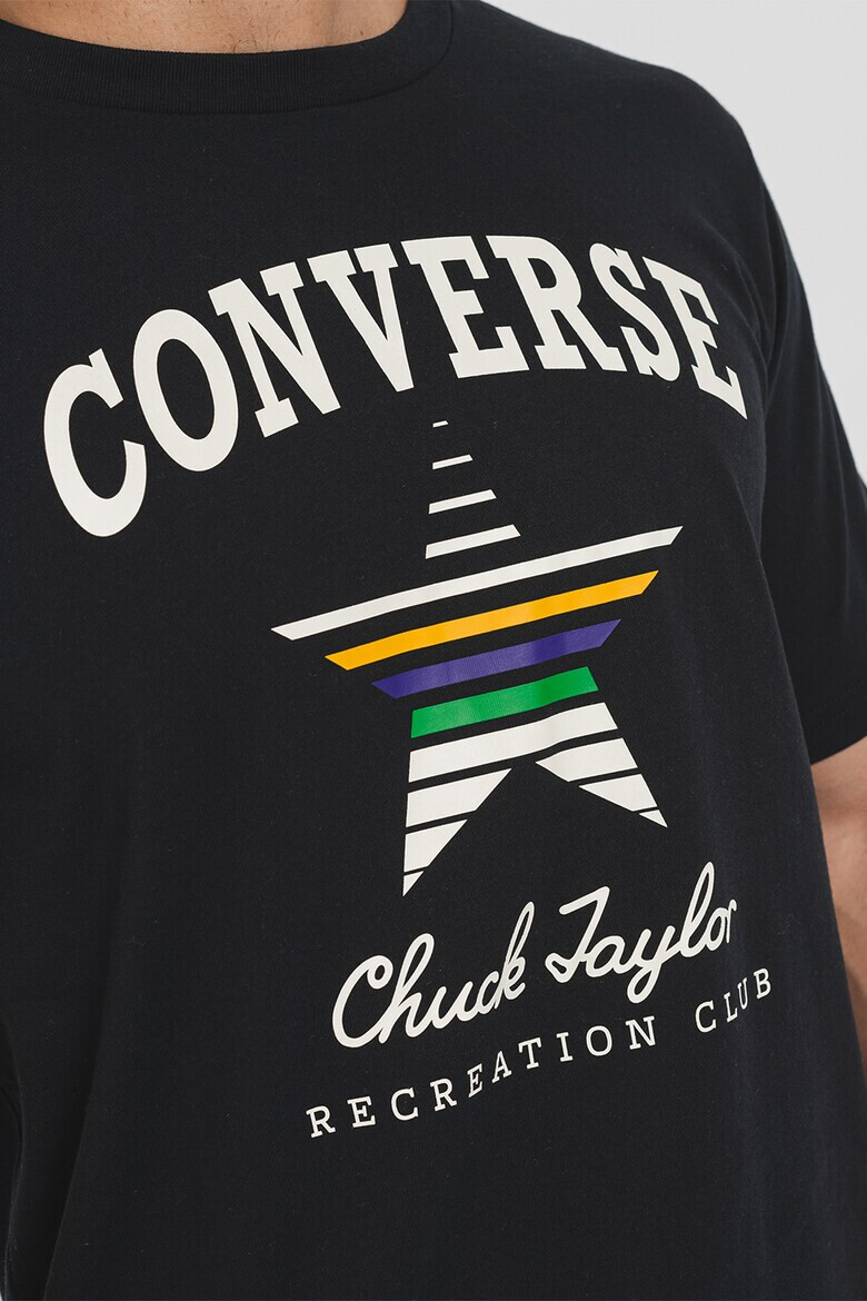 Converse Tricou unisex din bumbac cu imprimeu logo Retro - Pled.ro